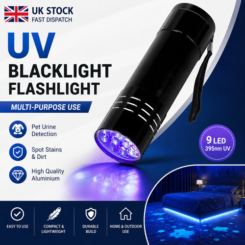 Black light torch led - black,