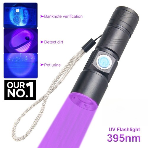 Rechargeable 395 led torch - rechargeable,