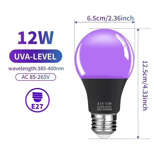 12w e27 led black light - 12w,