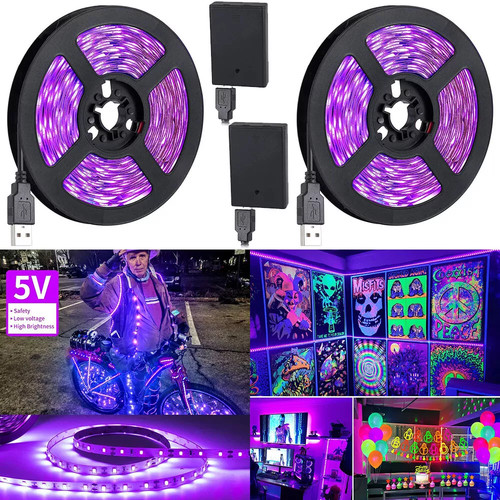 2pcs led black - black, light